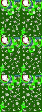 Raster. Düz Çiçek Elementleri Tasarımı. Renkli Bahar Teması çizim şablonu.