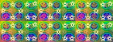 Renkli arka planda güzel kar taneleri. Raster kar taneleri deseni. Raster illüstrasyonu.