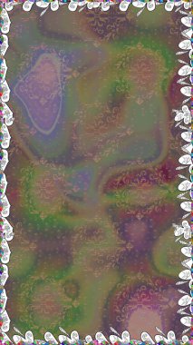 Kusursuz çiçek deseni duvar kâğıdı olarak kullanılabilir. Raster illüstrasyonu. Kahverengi renkte çiçekler.