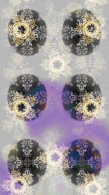 Kar tanesi gri, nötr ve mor renklerde izole edilmiş. Raster illüstrasyonu. Kar Tanesi Simgesi. Raster illüstrasyonu.