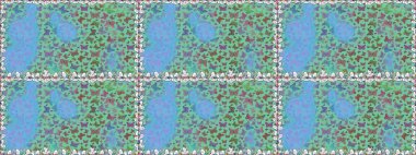 Sonsuz. Raster. Kelebekli kusursuz soyut çiçek arkaplanı. Çizim, karalama, karalama. Moda Kumaşı Tasarımı.