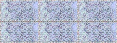 Elle çizilmiş illüstrasyon. Raster renkli sonsuz doku. Bahar ve yaz tasarımı için renkli bir arkaplan. Kelebeklerle kusursuz desen.