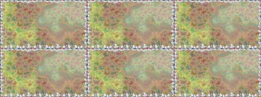 Renkli romantik kelebekler kusursuz desenli arka plan. Dekoratif Raster çizimi. Elle çizilmiş kelebeklerle. Nötr ve bej renkleri üzerine soyut arkaplan.