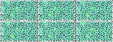 Raster. Mavi ve yeşil renkli bir resim. Moda Kumaşı Tasarımı. Egzotik Kelebekli Tropikal, pürüzsüz desen.