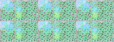 Raster. Sonsuz. Moda Kumaşı Tasarımı. Kelebekli kusursuz soyut çiçek arkaplanı. Çizim, karalama, karalama.