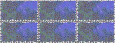 Klasik tarzda hem de. Doğa kelebeğinin yüksek kalitesi. Raster illüstrasyonu. Su rengi filtre efektiyle mavi ve mor üzerine resimler.