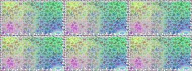 Güzel bir kumaş tasarımı. Tarafsız ve mavi renkler üzerine bir resim. Raster Kelebekleri deseni. Soyut, kusursuz arkaplan.