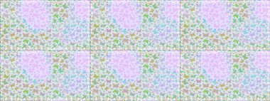 Gri ve nötr arkaplan üzerine dekorasyon. Renkli kelebeklerin kusursuz arka planı. Raster illüstrasyonu.