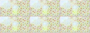 Soyut, pürüzsüz bir arkaplan. Tarafsız ve bej renkler üzerine bir resim. Raster Kelebekleri deseni. Güzel kumaş tasarımı..