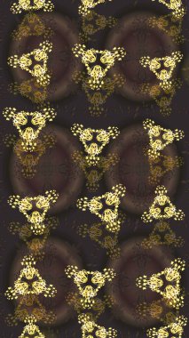 Kumaş veya Duvar Kağıdı Tasarımı. Stilize Çiçekler. Folk Style. Lace Snowflakes 'in etnik kökü. Mandalas 'ın dekoratif dokusu. Raster illüstrasyonu. Tekstil için Lacy Moda Yazdırma.