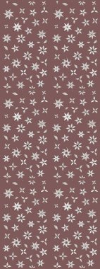 Raster illüstrasyonu. Kahverengi renkli çiçekler. Düz Çiçek Elementleri Tasarımı. Çiçekli çiçek deseni, suluboya. Renkli Bahar Teması çizim şablonu.