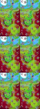 Tomurcukları çiçek olan sevimli bir çiçek deseni. Raster illüstrasyonu. Raster. Eskiz geçmişi. Eski usul. Kumaş, tekstil ve duvar kağıdı baskısı için..