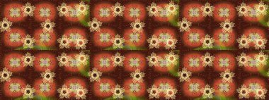 Turuncu, kahverengi ve nötr renkler üzerine bir resim. Soyut duvar kâğıdı, ambalaj dekorasyonu. Kışın sembolü, mutlu noeller, mutlu yeni yıl kutlaması Raster illüstrasyonu. Kar tanesi kadar basit..