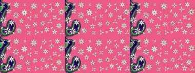 Raster deseni. Suluboya etkisi. Botanik çizim kalıbı. Organik elementler.