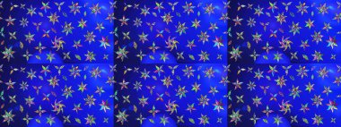 Zarif, parlak ve mavi çiçek desenli tasarım. Sabıka baskıları, bebek kıyafetleri, duvar kâğıtları, paket kutuları vb..