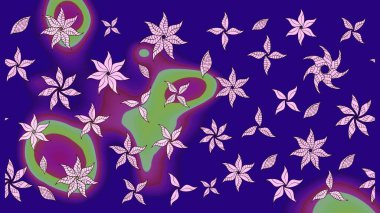 Egzotik çiçekler, mavi renkler üzerine botanik parlak klasik doğa. Klasik tropikal doğal elementlerin suluboya seti. Raster illüstrasyonu.