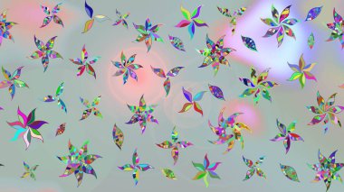 Gri renkli çiçek desenli çizimler, el yapımı papatyalar, papatyalar. Tekrar eden çiçek arkaplanı, zarif gri çiçek duvar kağıdı.