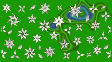 Güzel kumaş deseni. Renkli Bahar Teması eskiz kalıbı. Raster illüstrasyonundaki çiçek desenli çizim. Düz Çiçek Elementleri Tasarımı.