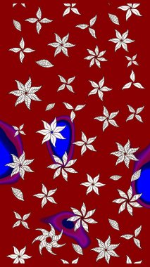 Kırmızı renkte çiçekler olan çiçek deseni çiz. Suluboya tarzında kırmızı renkte çiçekler.