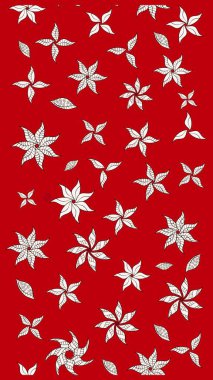 Raster illüstrasyonu. Şatafatlı bahar bahçesi dokusu. Çiçek deseni. Çiçek çizimi arkaplanı.