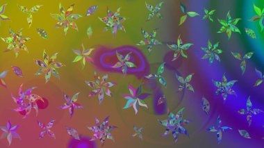 Çizim raster deseni. Güzel kumaş deseni. Çiçek arka planı.