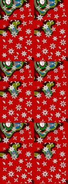 Süslü kumaş deseni. Raster deseni. Çiçekli çiçek deseni, suluboya..