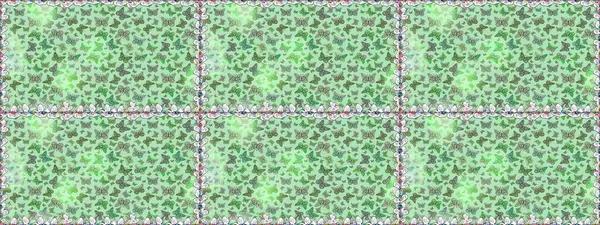 Kıyafetler, erkekler, kızlar ve duvar kağıtları için soyut, pürüzsüz desen. Yeşil ve nötr kelebek çizimi. Güzel suluboya kelebekler. Fantezi sevimli illüstrasyon. Raster illüstrasyonu.