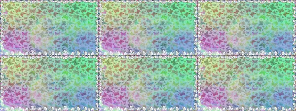 Kelebek deseni. Soyut, pürüzsüz bir arkaplan. Moda Kumaşı Tasarımı. Raster. Tarafsız ve mavi renkler üzerine resim.