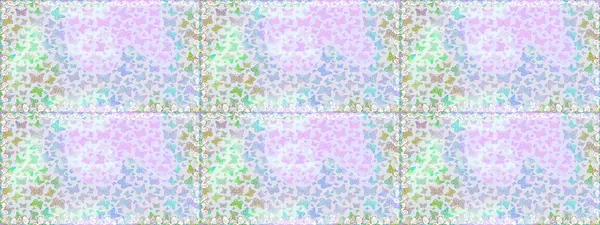 Resimler gri ve nötr renklerde. Güzel kelebek raster desenli resim tasarımı.