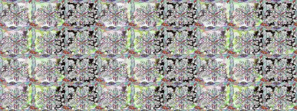 Raster illüstrasyonu. Küçük çiçekteki sevimli çiçek deseni. Kusursuz Tony kumaş deseni. Modaya uygun kumaş deseni.