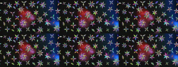 Davetiye ve kartpostal tasarımı için dekoratif çiçek unsurları. Poster ya da kapak için arka plan. Şirin, zarif çiçekler Raster illüstrasyonu. Yapraklı çizim şekli. Tekstil için figür.