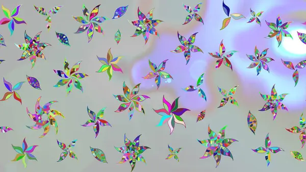 El çizimi çiçek çizimi deseni (fayans). Tekstil için suluboya eskiz deseni. Şirin çiçekli, desenli, gri renkli çizim deseni.