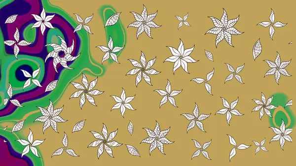 Çiçek kompozisyonu, el boyası, hassas şablon. Sevgililer günü ve tebrik kartı konsepti için şık bir davetiye. Üst manzara, yumuşak stil. Sarı renkte manzaralı çiçek deseni.