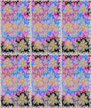 Tarafsız renklerde desen. Raster Golden Mehndi eskiz kalıbı. Kına dövmeli süs çiçekleri, altın çıkartmalar, mehndi ve yoga tasarımı, kartlar ve parmak izleri..