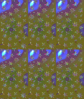 Küçük kahverengi çiçeklerdeki oldukça eski bir besin torbası deseni. Tekstil, kumaş, kapaklar, duvar kağıtları, baskı, paket, koleksiyon defteri, örgü, dekupaj için çiçek arkaplanı..