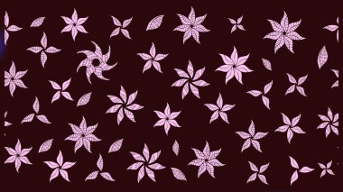 Çiçek tasarımı için inanılmaz bir kolaj cenneti tarzı. Çiçekli zambakların eskiz geçmişi. Parlak çiçekli kolaj çiçekleri kahverengi.