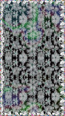 Sevimli, pürüzsüz desenli, küçük çiçekli, klasik tarzda. Kumaş, duvar kağıdı ve kağıt üzerine baskı yapmak için gelişen arka plan. Raster illüstrasyonu. Moda arka planında parlak buketler.