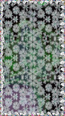 Sevimli çiçek raster deseni. Renkli çiçekler. Renkli Bahar Temalı Kusursuz Arkaplan. Düz Çiçek Elementleri Tasarımı.