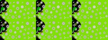 Renkli Bahar Teması eskiz kalıbı. Düz Çiçek Elementleri Tasarımı. Çocuk stili. Çiçekli çizim raster arkaplanı.