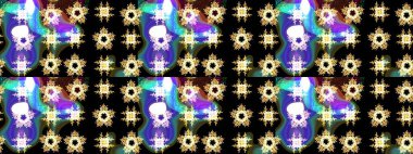 Düz dizayn. Siyah, kahverengi ve mavi siluet kar tanesi işareti. Grafiksel element dekorasyonu. Kar Tanesi Mozaik ikonu. Raster illüstrasyonu. Sembol kışı, donmuş, Noel, yeni yıl tatili.