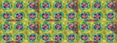 Kar tanelerinin soyut arkaplanlı Noel şablonu. Raster illüstrasyonu. Yeşil, sarı ve mavi kar taneleri. Noel ve Yeni Yıl moda baskıları için tatil tasarımı.