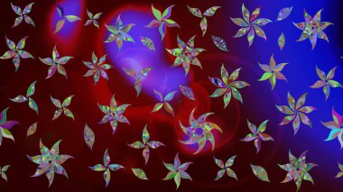 Şatafatlı bahar bahçesi dokusu. Raster illüstrasyonu. Flower eskiz arka planı. Çiçek deseni.