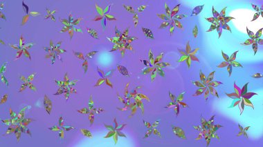 Raster suluboya çiçek deseni, narin çiçekler, menekşe çiçekleri, tebrik kartı şablonu. Raster Güzel kumaş deseni.