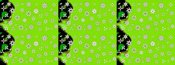 Renkli Bahar Teması eskiz kalıbı. Düz Çiçek Elementleri Tasarımı. Çocuk stili. Çiçekli çizim raster arkaplanı.