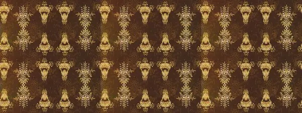 Eski usul. Eskiz geçmişi. Miles Fleur, süslü püslü bir süs. Raster illüstrasyonu. Kumaş, tekstil, duvar kağıdı baskısı için. Tomurcukları papatya çiçekleri olan sevimli bir çiçek deseni..