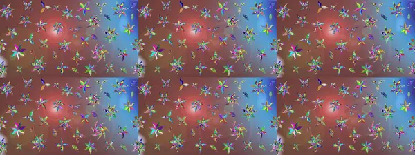 Renkli Bahar Teması eskiz kalıbı. Kahverengi renkli çiçekler. Düz Çiçek Elementleri Tasarımı. Çiçekle çizim deseni.