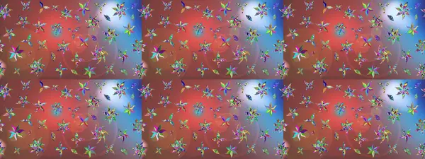 Robot resim. Moda baskıları için zarif bir şablon. Çiçekli yaz çiçekleri. Küçük renkli çiçekler. Motley illüstrasyonu. Küçük çiçekte şirin desenler.