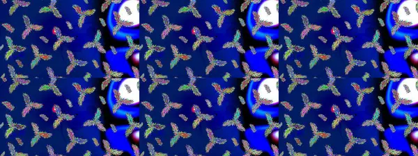 Noel mavisi, siyah ve yeşil. Sihirli mavi, siyah ve yeşil tatil soyut arka plan yıldız ve düşen kar taneleri. Raster illüstrasyonu.