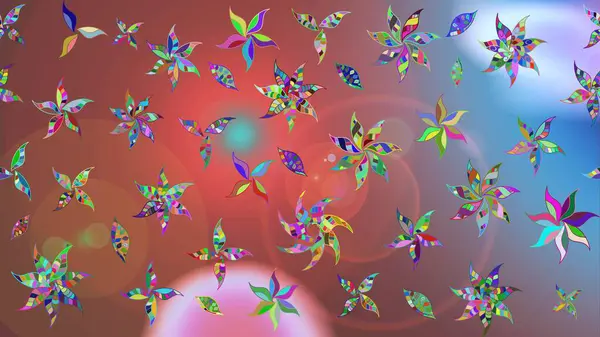 Çiçekli eskiz çizimi. Renkli Yaz Temalı eskiz kalıbı. Düz Çiçek Elementleri Tasarımı. Kahverengi renkte çiçekler.