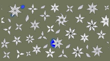 Raster Hip kumaş deseni. Eskiz Vintage Çiçek Deseni.